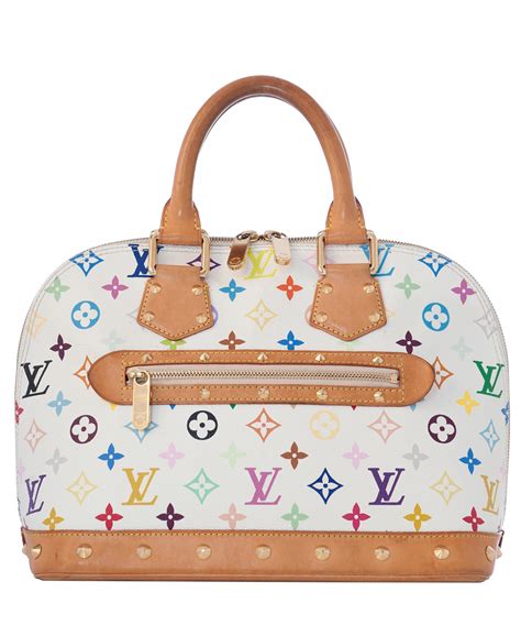 louis vuitton white alma bag|louis vuitton alma bag monogram.